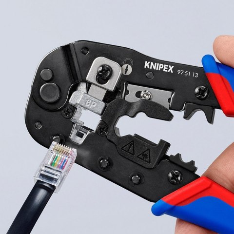 SZCZYPCE DO ZAGNIATANIA ZŁĄCZY TYPU WESTERN RJ45 KNIPEX