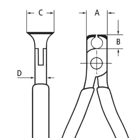 SZCZYPCE TNĄCE CZOŁOWE DLA ELEKTRONIKÓW KNIPEX