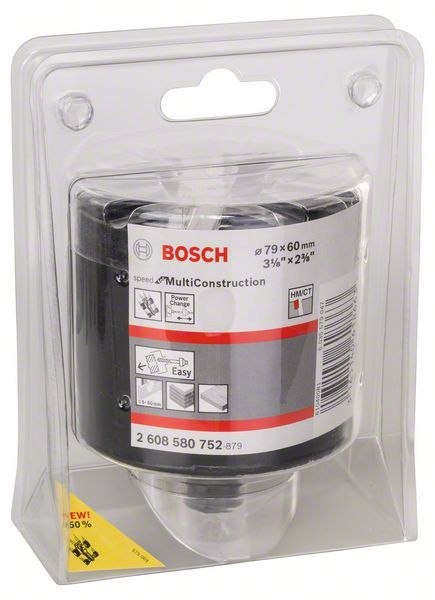 PIŁA OTWORNICA 79MM POWER CHANGE MULTICONSTRUCTION SPEED BOSCH