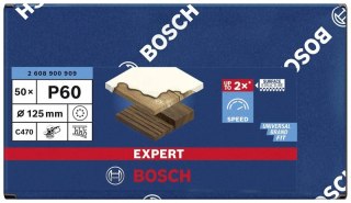 KRĄŻEK ŚCIERNY EXPERT EXC470 125MM P60 8OTW. BOSCH