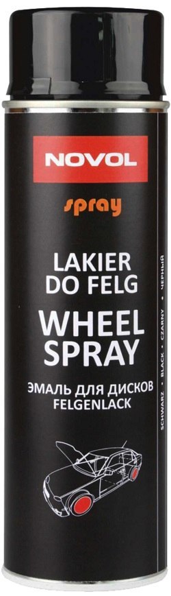 LAKIER DO FELG CZARNY 500 ML NOVOL