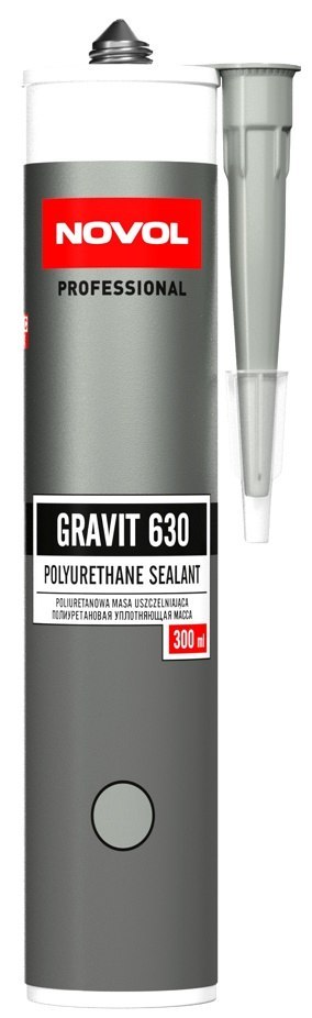 MASA POLIURETANOWA GRAVIT 630 300ML SZARA NOVOL