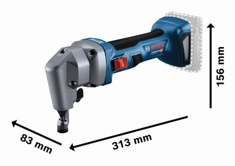 NOŻYCE AKUMULATOROWE DO BLACHY GNA 18V-16 E 0*AH BOSCH