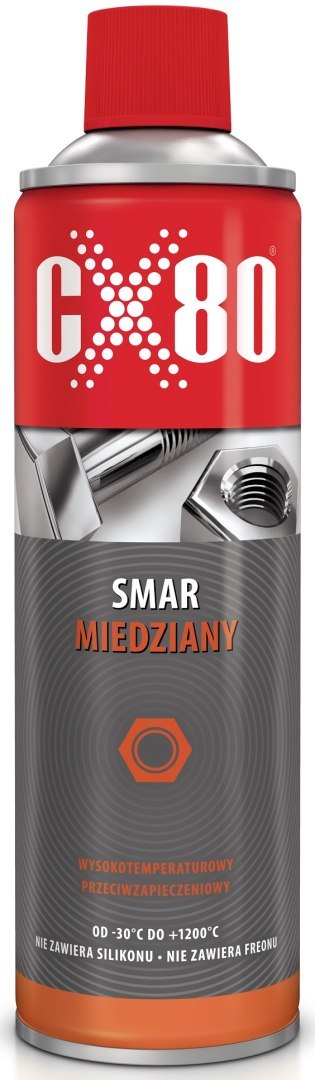 SMAR MIEDZIANY PRZECIWZAPIECZENIOWY AEROZOL 500ML CX-80