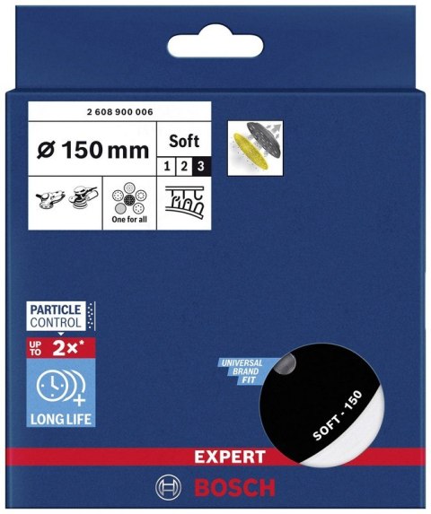 TALERZ SZLIFIERSKI EXPERT D150 SOFT BOSCH