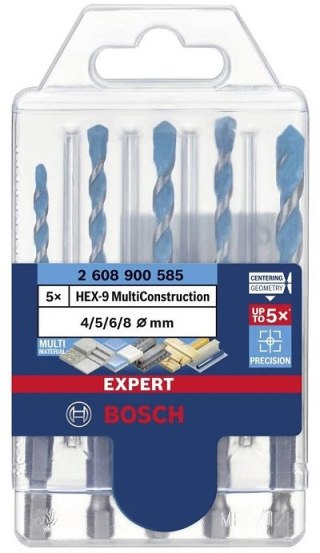 WIERTŁO EXPERT MULTICONSTRUCTION HEX-9 SET 5PC BOSCH