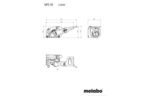 BRUZDOWNICA MFE 40 METABO