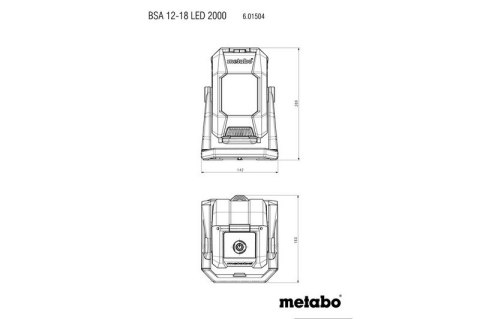 LAMPA BUDOWLANA BSA 12-18 LED 2000 METABO