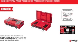 SKRZYNKA NARZĘDZIOWA QBRICK SYSTEM PRIME TOOLBOX 150 PROFI QBRICK