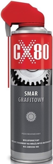 SMAR GRAFITOWY PRZECIWZATARCIOWY DUO SPRAY 500G CX-80