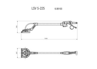 SZLIFIERKA ŻYRAFA DO GIPSU LSV 5-225 METABO