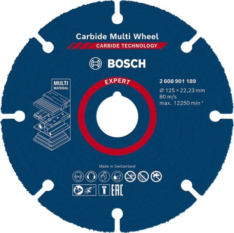 TARCZA UNIWERSALNA EXPERT CARBIDE MULTI WHEEL CMW 125*22MM BOSCH