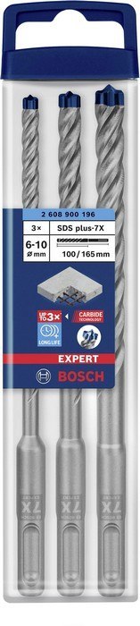 ZESTAW WIERTEŁ SDS-PLUS 7X. EXPERT SET 3PC BOSCH