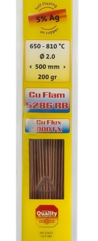 LUT TWARDY CU FLAM RB 5286 CUP 5% AG - 500*2MM 200G CASTOLIN