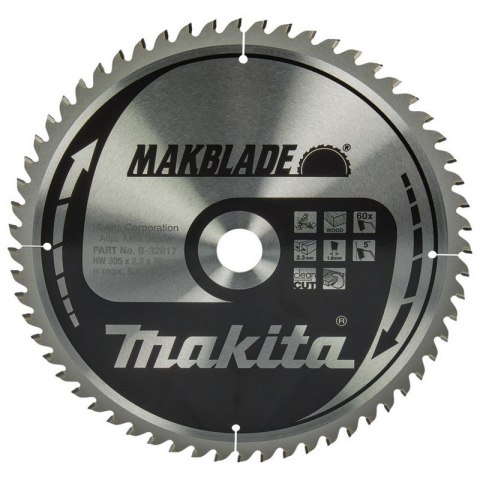 PIŁA SPIEKOWA DO DREWNA MAKBLADE 305*30MM 60Z MAKITA