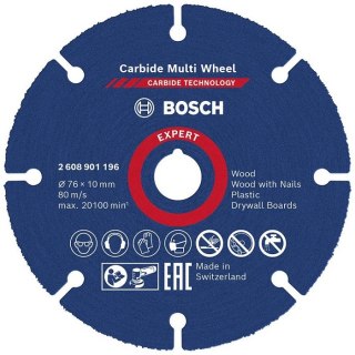 TARCZA UNIWERSALNA EXPERT CARBIDE MULTI WHEEL CMW 79*10MM BOSCH