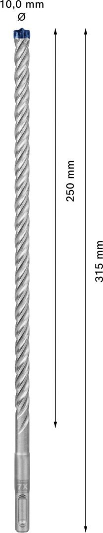 WIERTŁO DO MŁOTKÓW SDS+ 7X EXPERT 10*250/315MM BOSCH