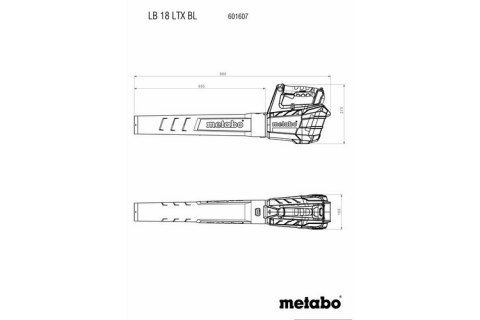 DMUCHAWA AKUMULATOROWA LB 18 LTX BL METABO