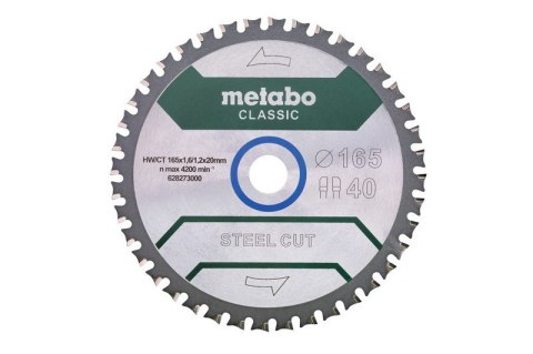 PIŁA TARCZOWA STEEL CUT CLASSIC 165*20MM Z40 METABO