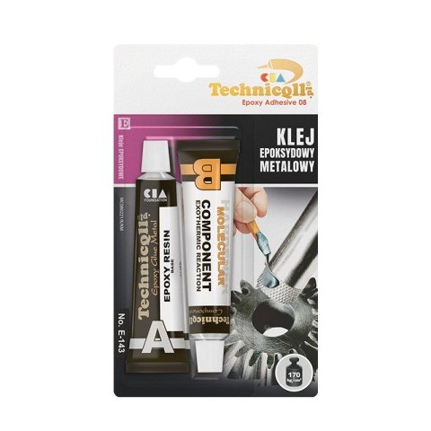 KLEJ EPOKSYDOWY METALOWY 2*20ML TECHNICQLL