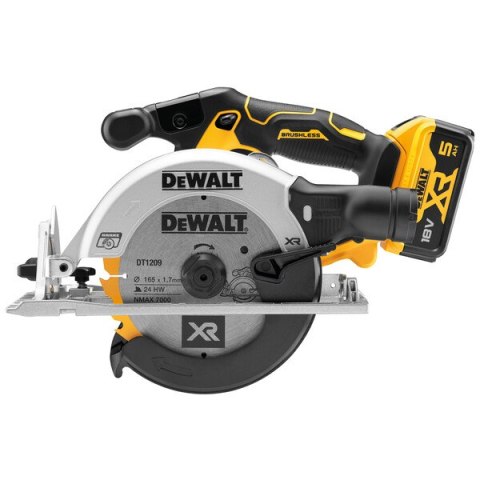 PILARKA TARCZOWA AKUMULATOROWA 165MM XR BL 18V 2*5.0AH DEWALT