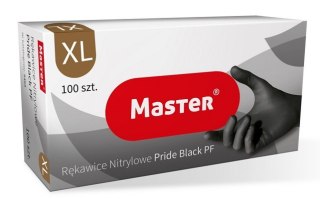 RĘKAWICE NITRYLOWE CZARNE MASTER PRIDE ROZMIAR XL UN