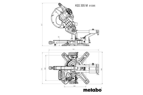 UKOŚNICA KGS 305 M LASERCUT METABO