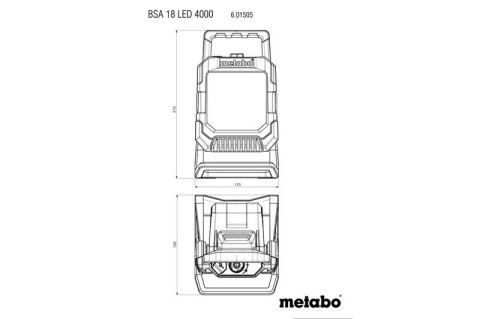 LAMPA BUDOWLANA BSA 18 LED 4000 METABO