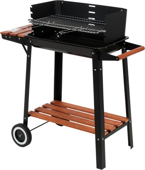 GRILL WĘGLOWY Z PÓŁKĄ RUSZT 48*26.5CM LUND