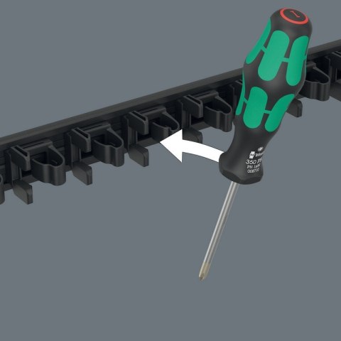 LISTWA MAGNETYCZNA 9611, NA 9 WKRĘTAKÓW KRAFTFORM 30*400MM WERA