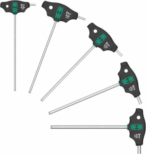 ZESTAW WKRĘTAKÓW PROFIL HEX PLUS W 454/5 HF SHK SET 1, 5CZ. WERA