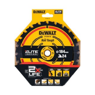 PIŁA TARCZOWA DO DREWNA EXTREME 184*16MM 24Z DEWALT