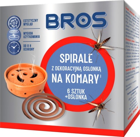 SPIRALE.NA KOMARY Z DEKORACYJNĄ OSŁONĄ 6SZTU. BROS