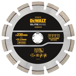 TARCZA DIAMENTOWA ELITE ASFALT/BETON 230MM DEWALT