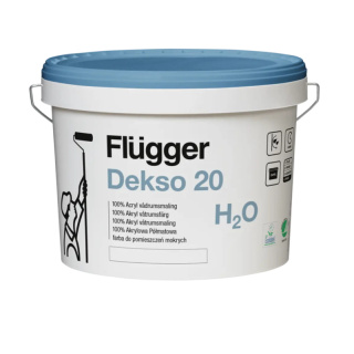 Farba FLUGGER Dekso 20 H2O biała 9,1L