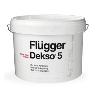 Farba FLUGGER Dekso 5 biała 9,1L