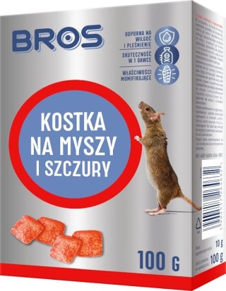 KOSTKA NA MYSZY I SZCZURY 100G BROS