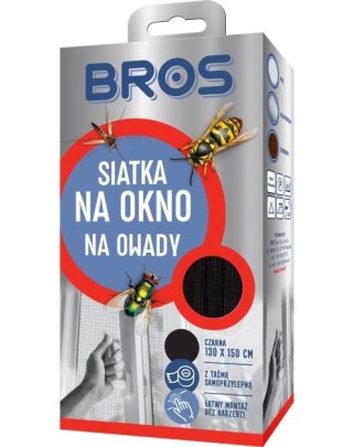 SIATKA PRZECIW OWADOM 130X150 - CZARNA BROS