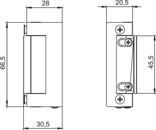 ZACZEP ELEKTROMAGNETYCZNY BEZ WYŁĄCZNIKA