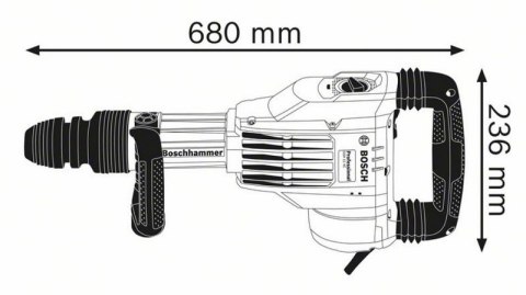 MŁOT UDAROWY KUJĄCY GSH 11VC 1700W