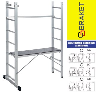 RUSZTOWANIE ALUMINIOWE DRABINOWE ECO 2X8