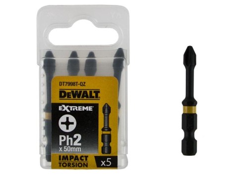 GROT, BIT, KOŃCÓWKA UDAROWA PH2*50 TORSION 5 EL.