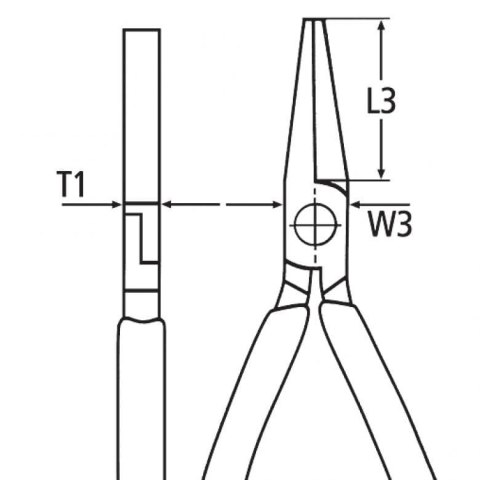 SZCZYPCE PŁASKIE IZOLOWANE VDE 160MM