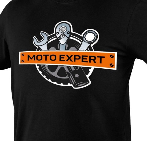 T-SHIRT Z NADRUKIEM MOTO EXPERT ROZMIAR L