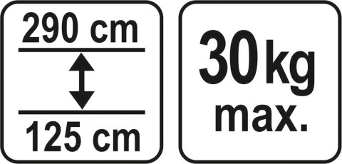 PODPORA TELESKOPOWA 125-290CM