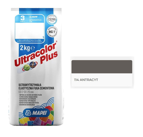 Fuga elastyczna MAPEI ULTRACOLOR PLUS 2kg JEDWAB 114