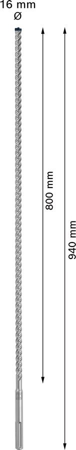 WIERTŁO DO MŁOTÓW SDS-MAX 8X EXPERT 16*800/940MM