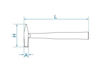 MŁOTEK TYP NIEMIECKI 395G, 300MM