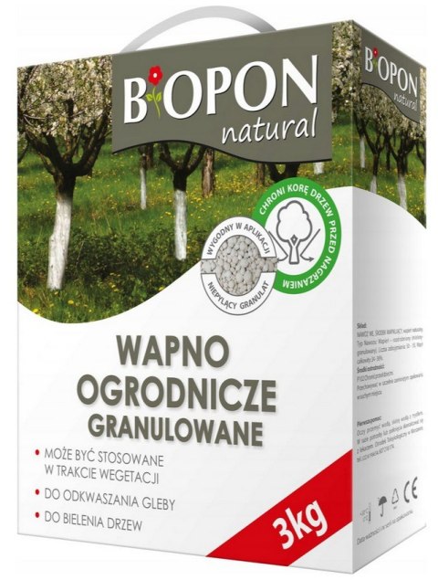 WAPNO - OGRODNICZE DO BIELENIA I ODKWASZANIA GLEBY, 3 KG WAPNO - OGRODNICZE DO BIELENIA I ODKWASZANIA GLEBY, 3 KG