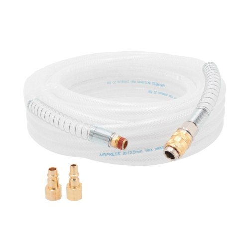 WĄŻ PNEUMATYCZNY PVC Z SZYBKOZŁĄCZAMI 8MM*10M WĄŻ PNEUMATYCZNY PVC Z SZYBKOZŁĄCZAMI 8MM*10M
